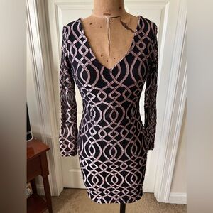 Long Sleeves Lace Party Dress